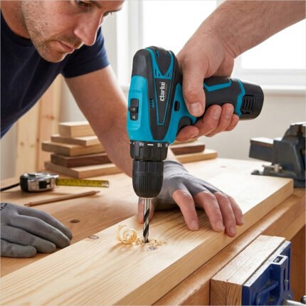 Clarke Cordless Angle Drill Blue & Black 12V CLCAD12