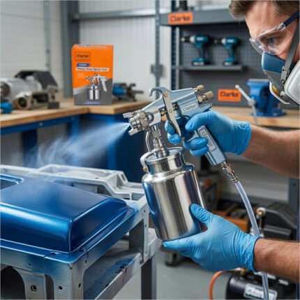 Clarke Spray Gun with Pump SGCHD 1.8mm Nozzle Paint Capacity 1000cc