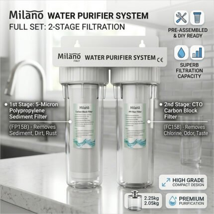 Milano Water Purifier System Full Set 2.25kg & 2.05kg